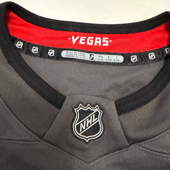 NHL Vegas Golden Knights VGK Kids Jersey sz Large black & gold hockey games - Picture 5 of 16